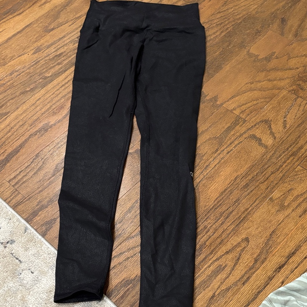 Alo Yoga Black Shimmer Leggings size Small